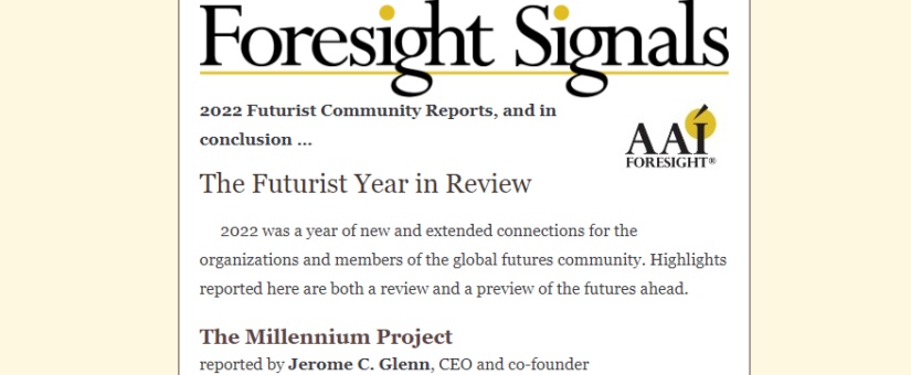 2022 Futurist Year in Review – Report on AAI foresight