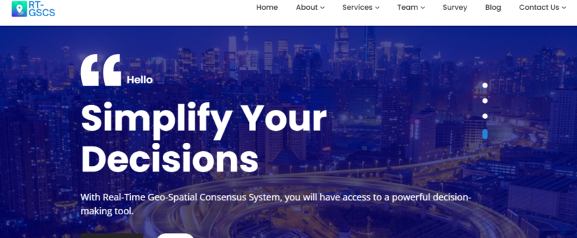 Real-Time Geo Spatial Consensus System (RT-GSCS) platform