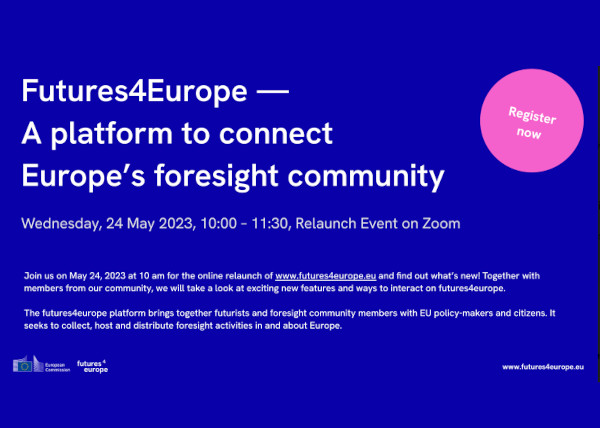 Futures4Europe - Relaunch event of May 24, 2023