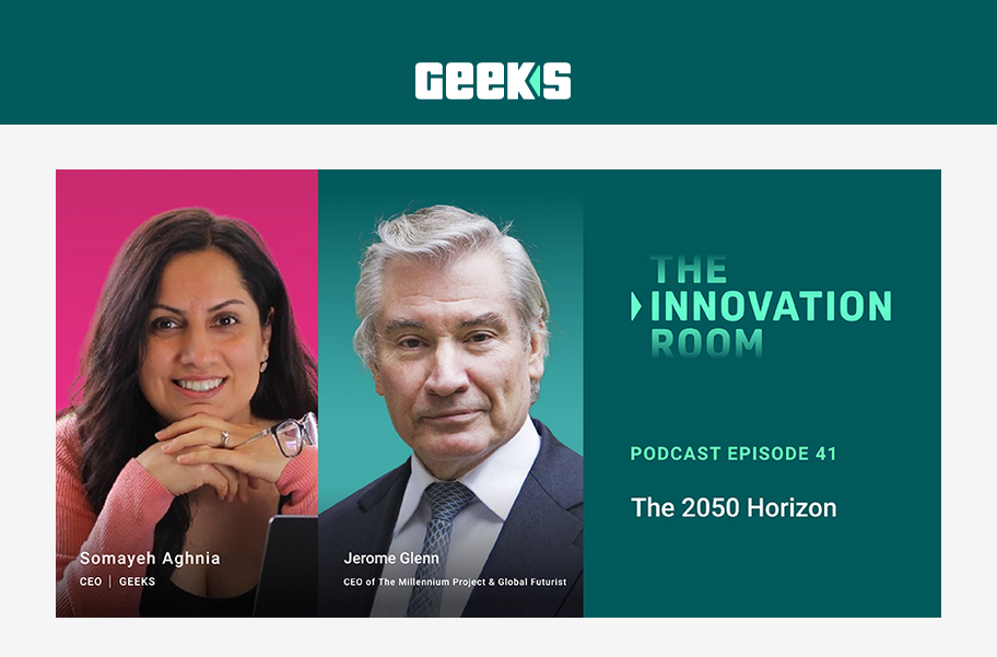 The 2050 Horizon on The Innovation Room Geeks podcast - Sept. 19, 2023