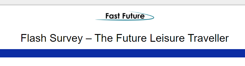 Flash Survey on The Future Leisure Traveller  – March 11, 2024