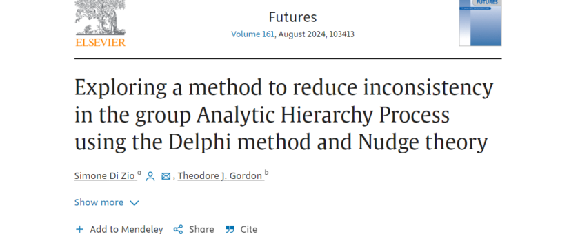 Exploring a method to reduce inconsistency – New publication on Futures