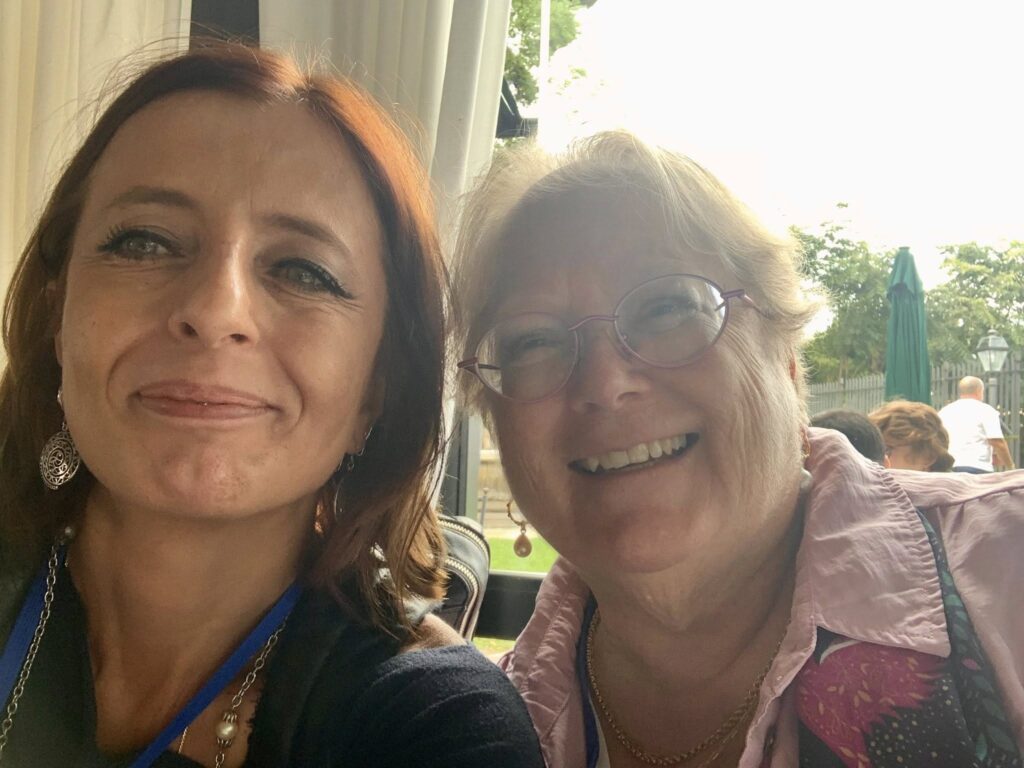 Mara Di Berardo with Wendy Schultz, guest speaker of the event